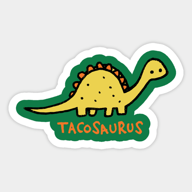 Tacosaurus Sticker by Walmazan